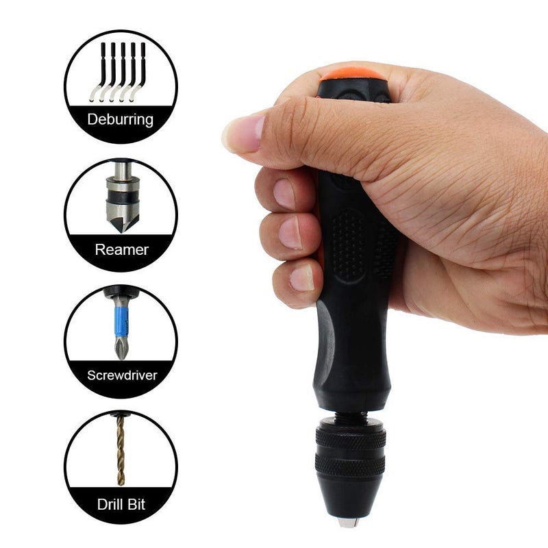 AUTOTOOLHOME Adjustable Pin Vise Hand Drill Chuck Capacity 0-5/16" Model Hobby Tool fit Drill Bit Screwdriver Bits - Image 2